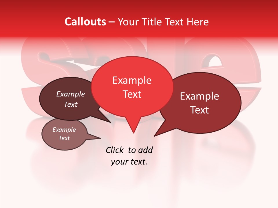 Shopping Render Message PowerPoint Template