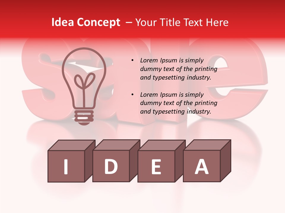 Shopping Render Message PowerPoint Template