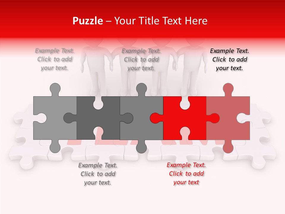 Happy People Grey PowerPoint Template