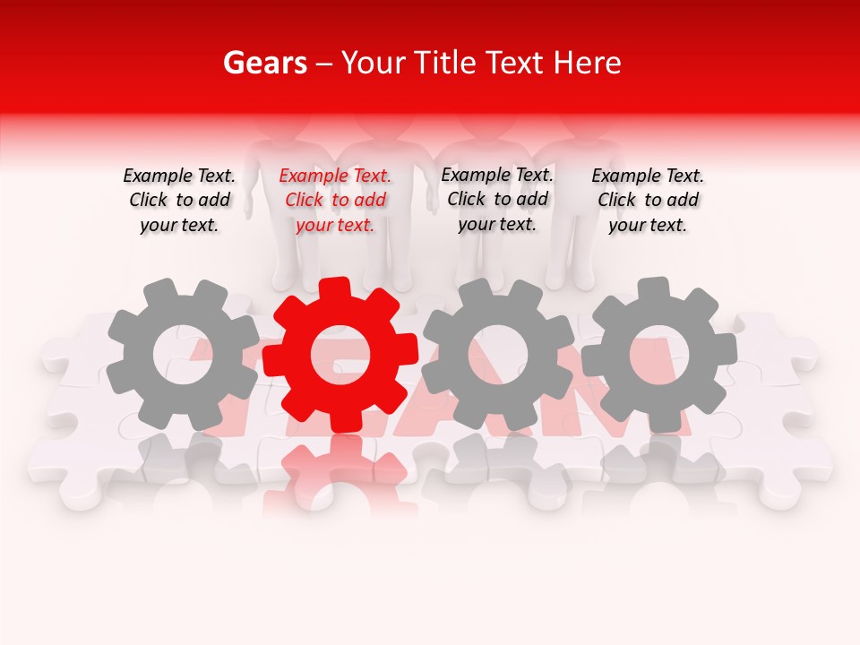 Happy People Grey PowerPoint Template