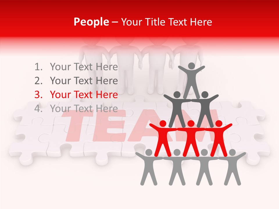 Happy People Grey PowerPoint Template
