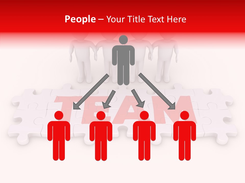 Happy People Grey PowerPoint Template