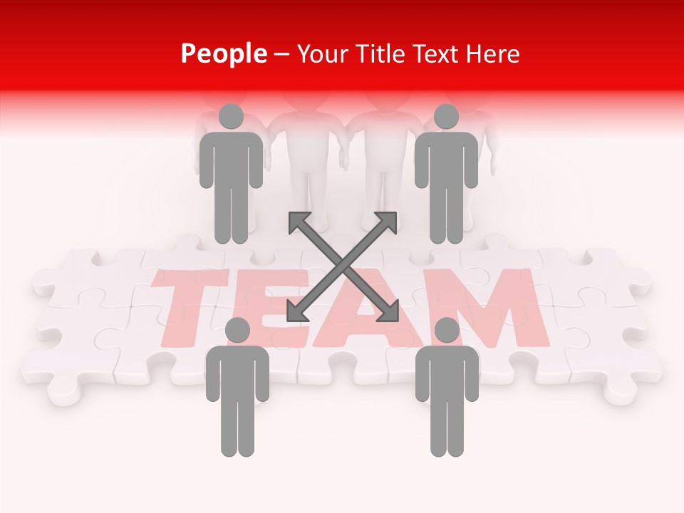 Happy People Grey PowerPoint Template
