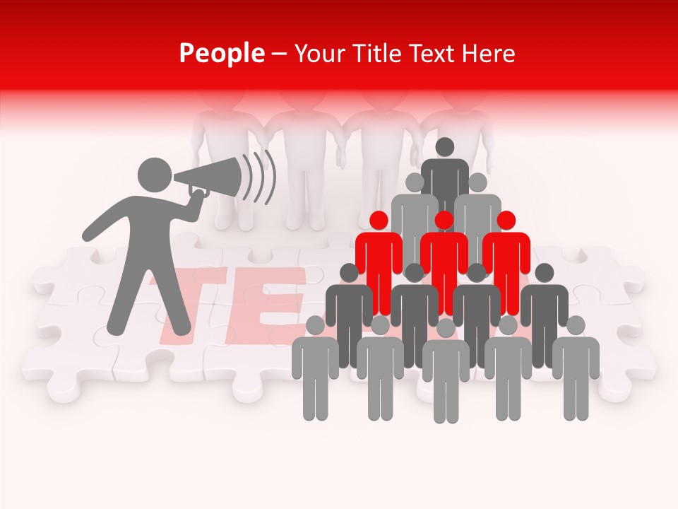 Happy People Grey PowerPoint Template