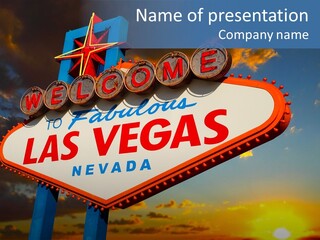 Sign Nevada Welcome PowerPoint Template