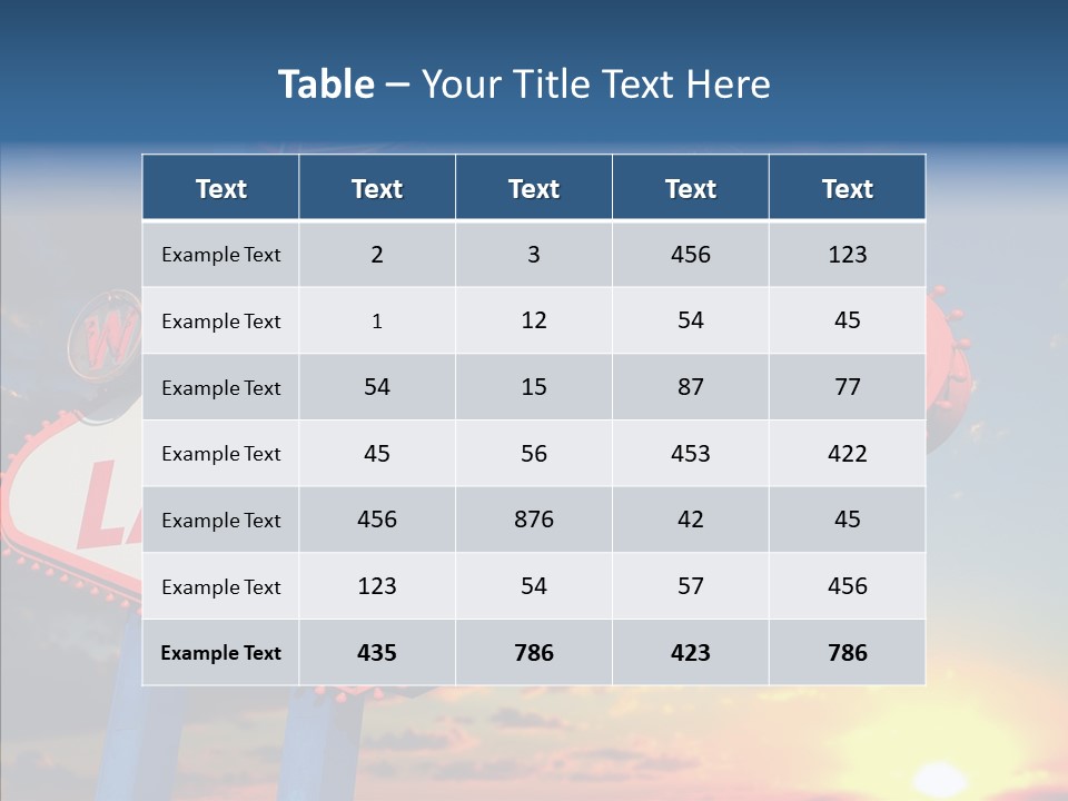 Sign Nevada Welcome PowerPoint Template