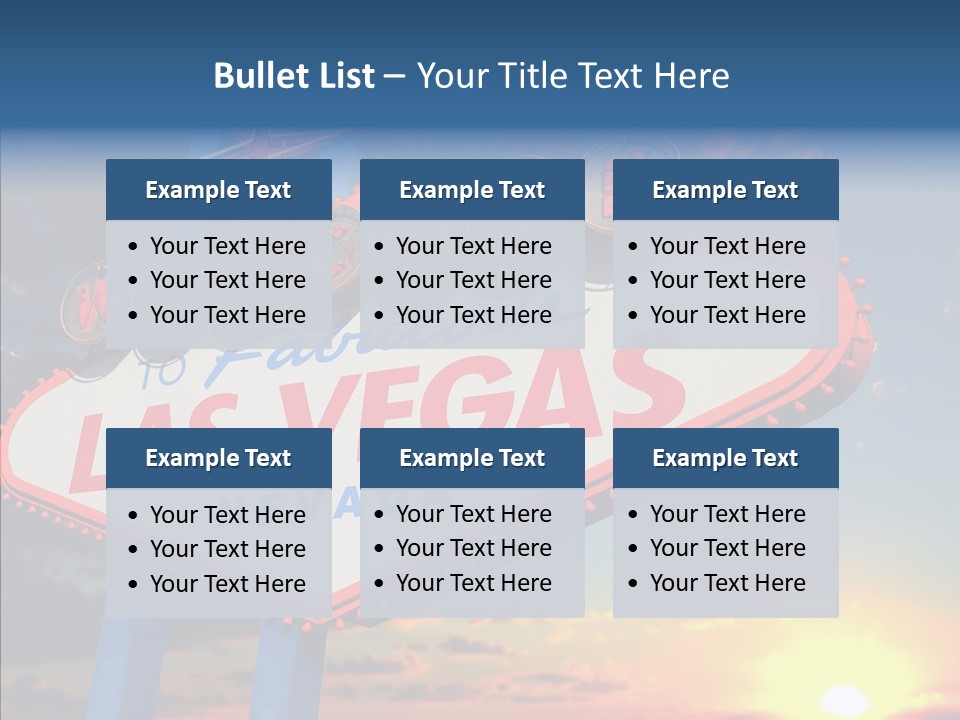 Sign Nevada Welcome PowerPoint Template