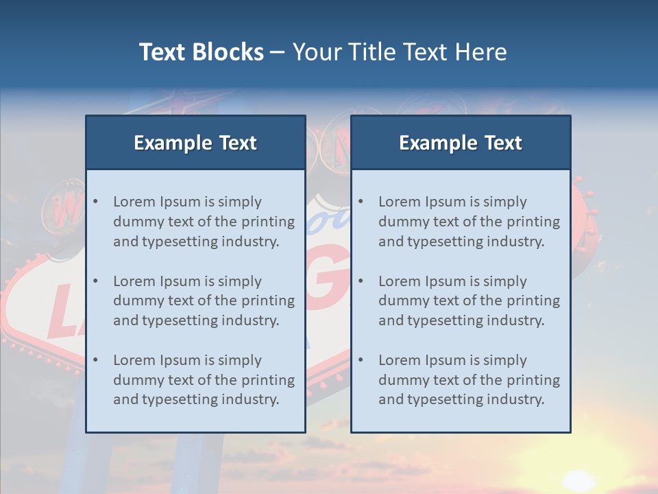 Sign Nevada Welcome PowerPoint Template