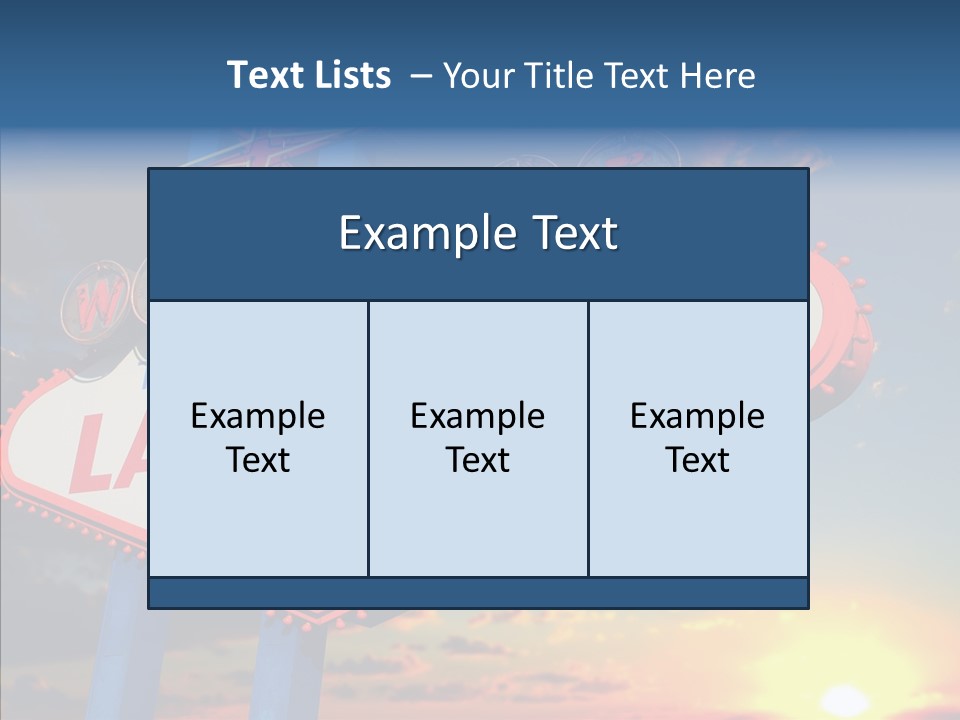 Sign Nevada Welcome PowerPoint Template