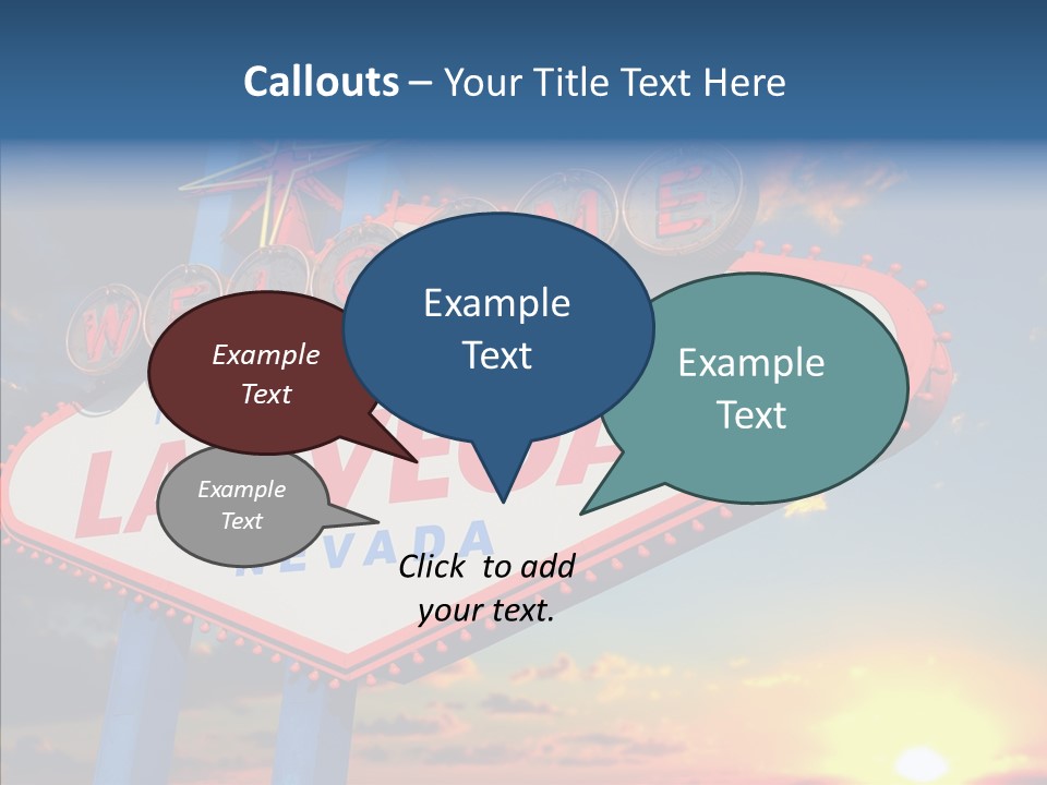 Sign Nevada Welcome PowerPoint Template