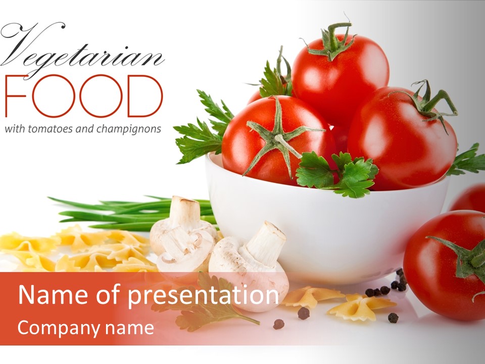 Vegetable Red Plant PowerPoint Template