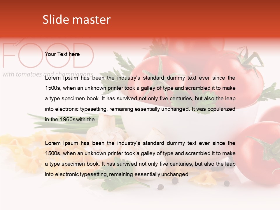 Vegetable Red Plant PowerPoint Template