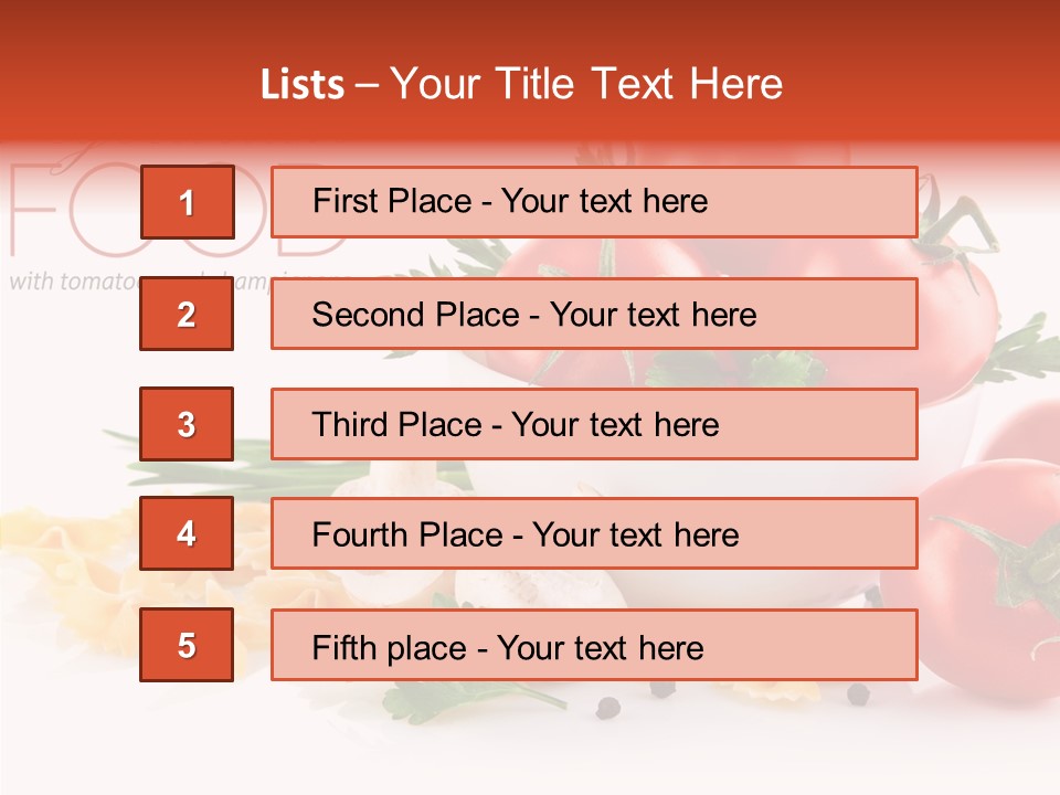 Vegetable Red Plant PowerPoint Template
