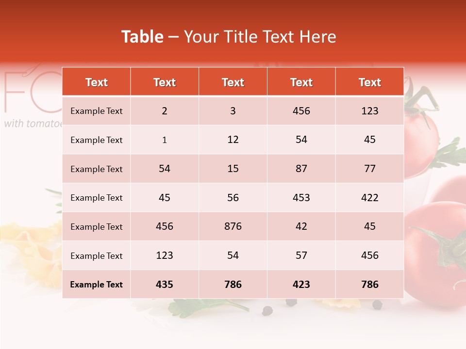 Vegetable Red Plant PowerPoint Template