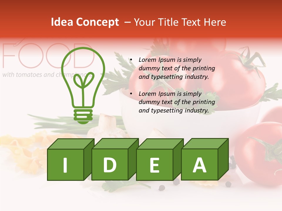 Vegetable Red Plant PowerPoint Template