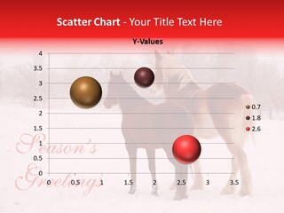 Looking For Santa Two Horses Small Horse PowerPoint Template