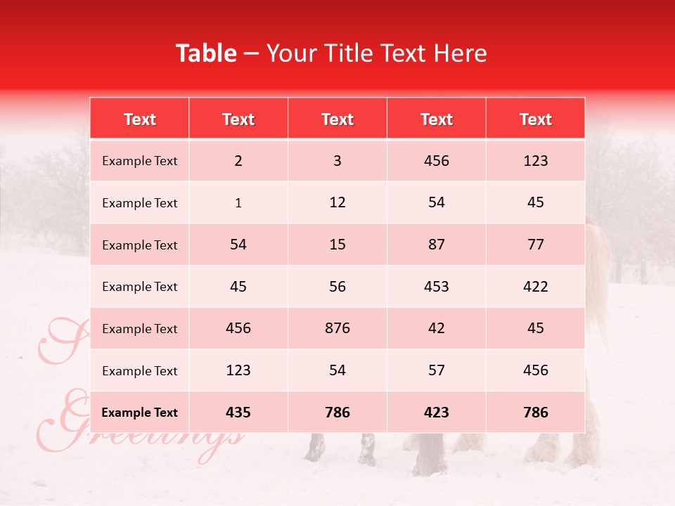 Looking For Santa Two Horses Small Horse PowerPoint Template