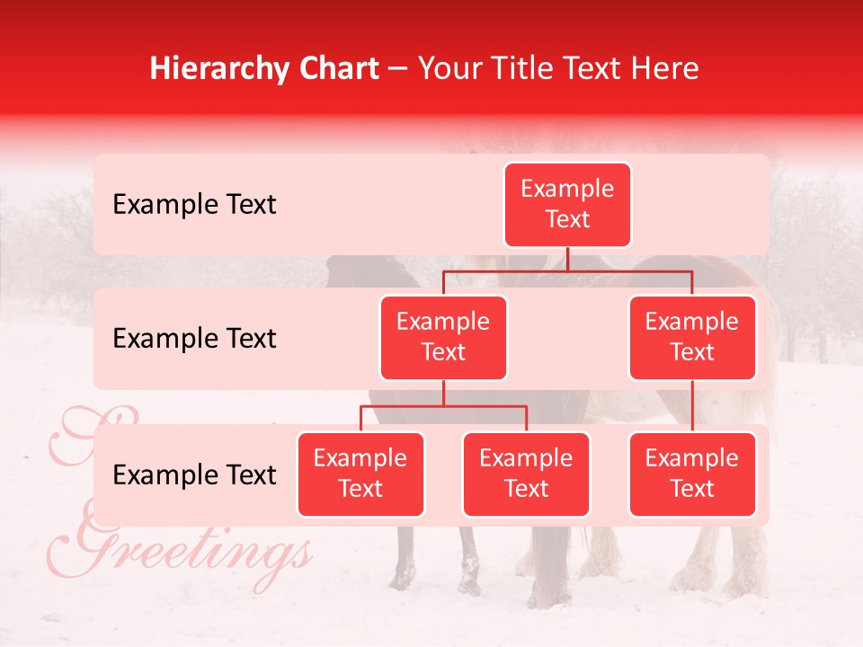 Looking For Santa Two Horses Small Horse PowerPoint Template