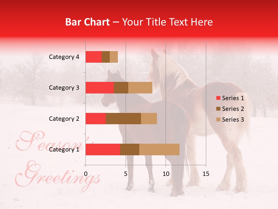 Looking For Santa Two Horses Small Horse PowerPoint Template