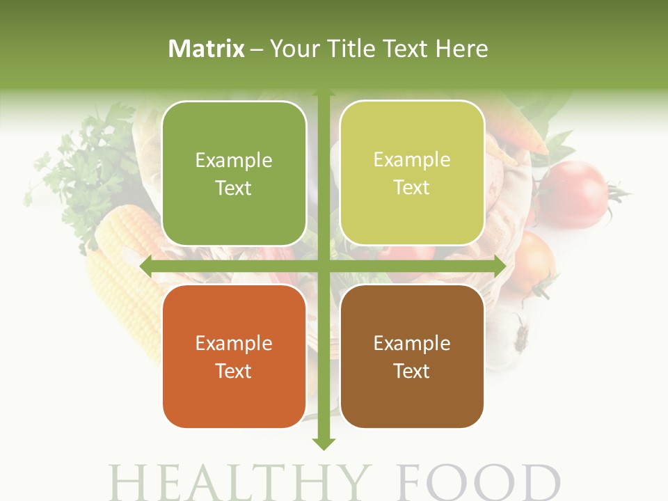 Healthy Eating Nature Corn PowerPoint Template