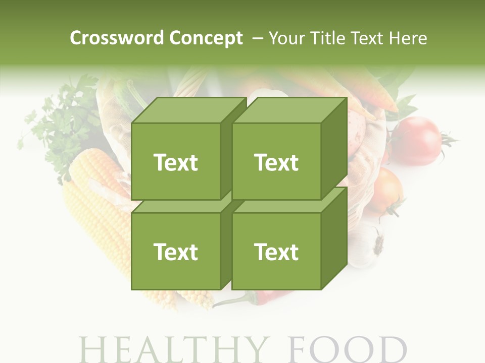 Healthy Eating Nature Corn PowerPoint Template
