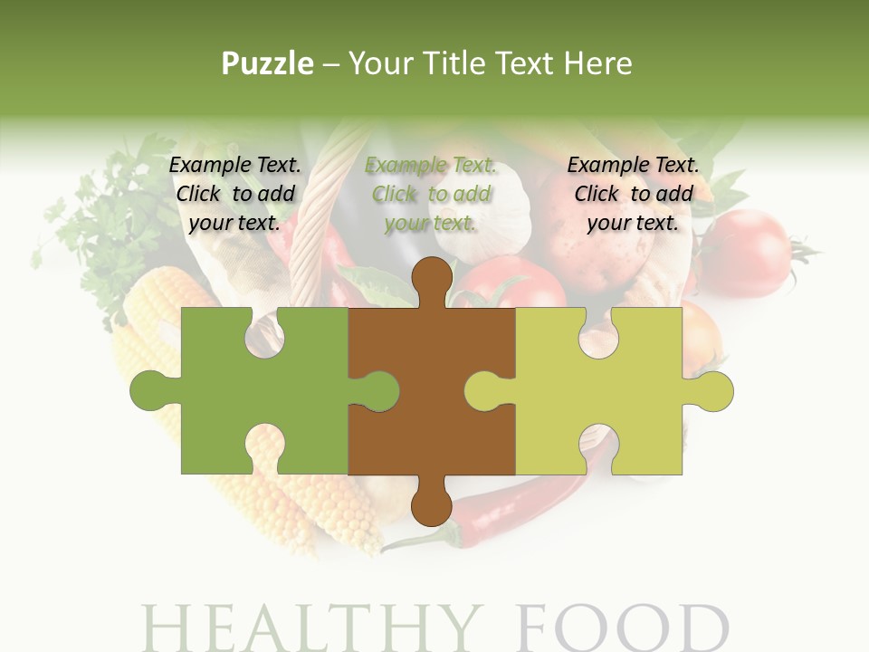 Healthy Eating Nature Corn PowerPoint Template