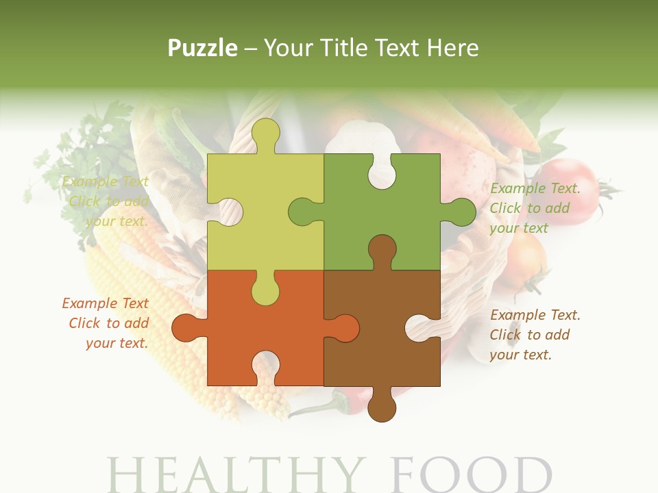 Healthy Eating Nature Corn PowerPoint Template
