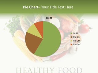 Healthy Eating Nature Corn PowerPoint Template