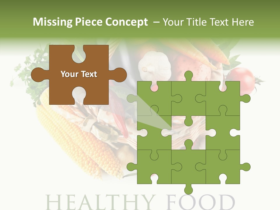 Healthy Eating Nature Corn PowerPoint Template