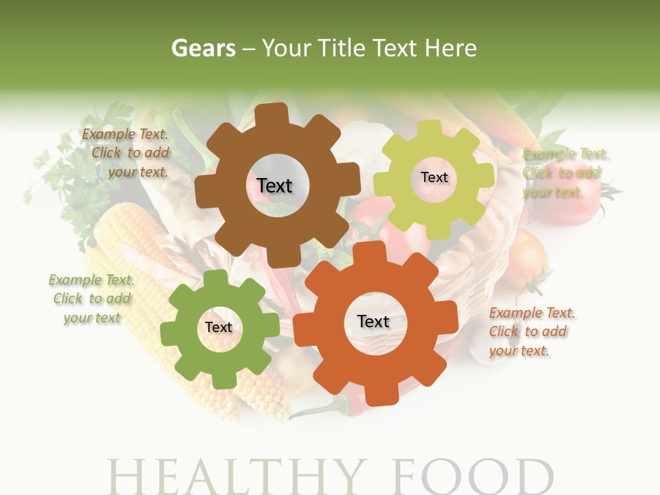 Healthy Eating Nature Corn PowerPoint Template
