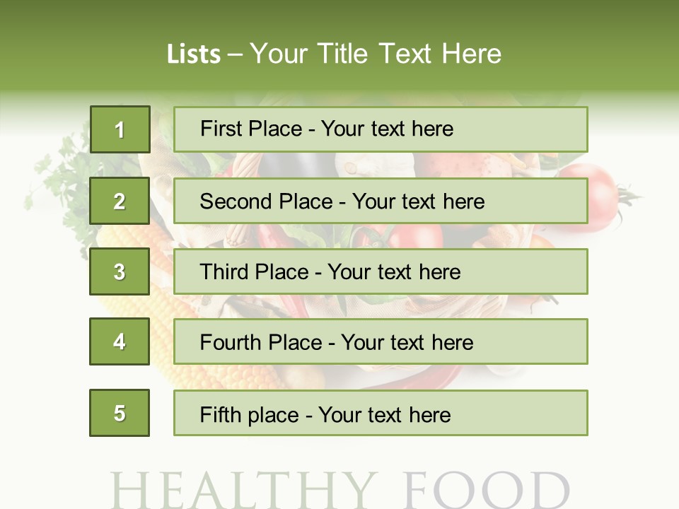 Healthy Eating Nature Corn PowerPoint Template