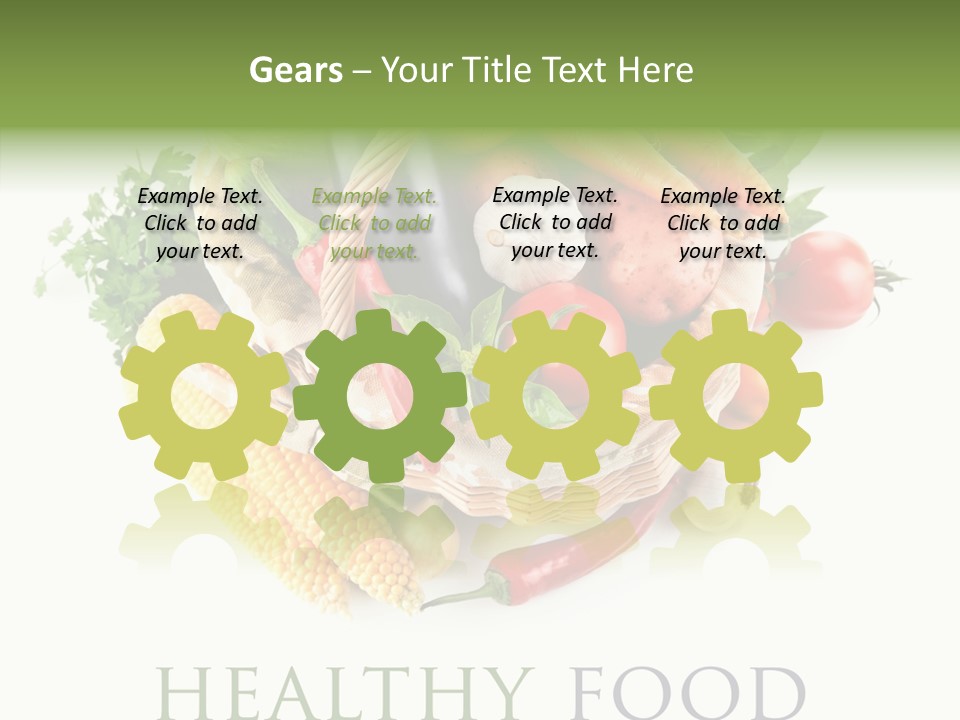 Healthy Eating Nature Corn PowerPoint Template