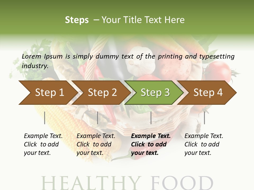 Healthy Eating Nature Corn PowerPoint Template