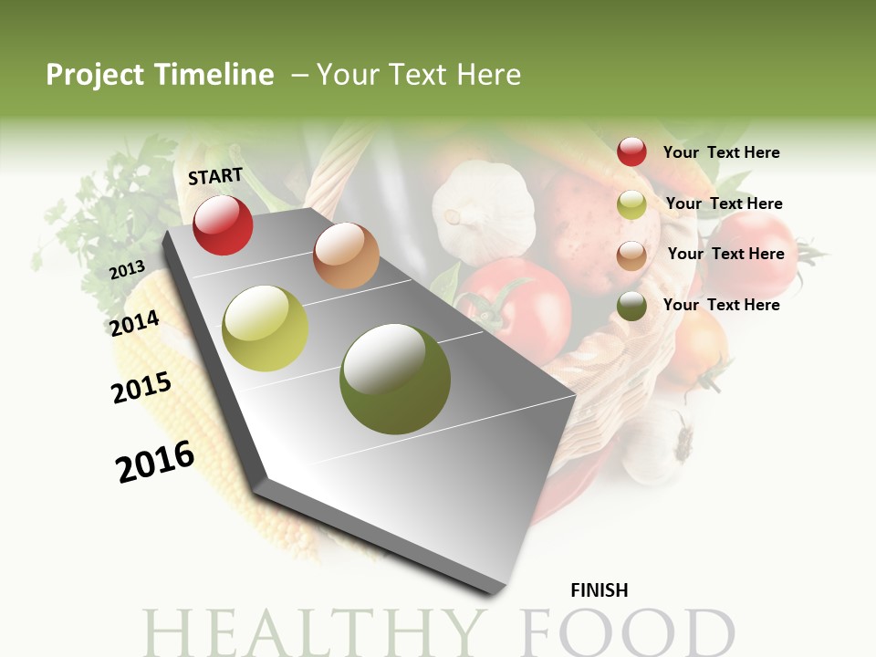 Healthy Eating Nature Corn PowerPoint Template
