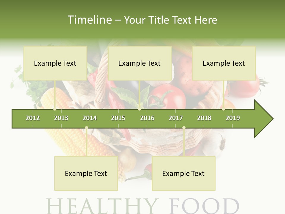 Healthy Eating Nature Corn PowerPoint Template