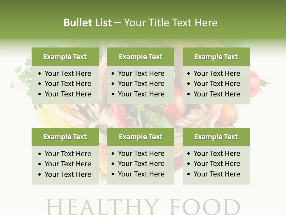 Healthy Eating Nature Corn PowerPoint Template