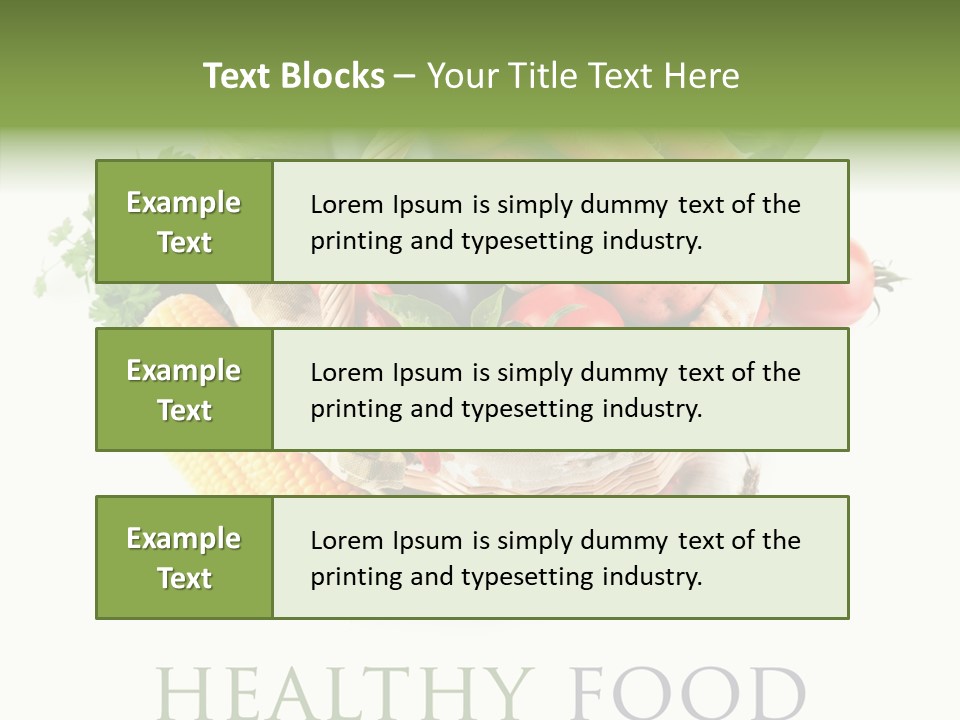 Healthy Eating Nature Corn PowerPoint Template