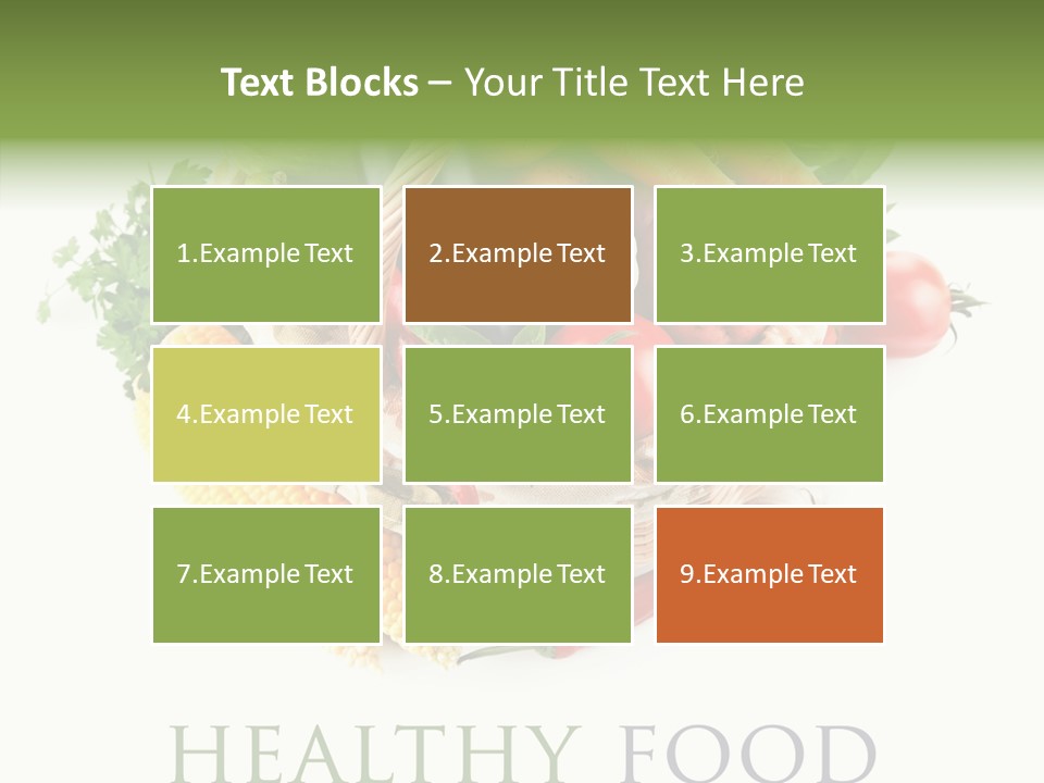 Healthy Eating Nature Corn PowerPoint Template