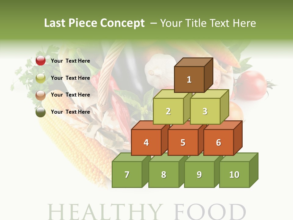 Healthy Eating Nature Corn PowerPoint Template
