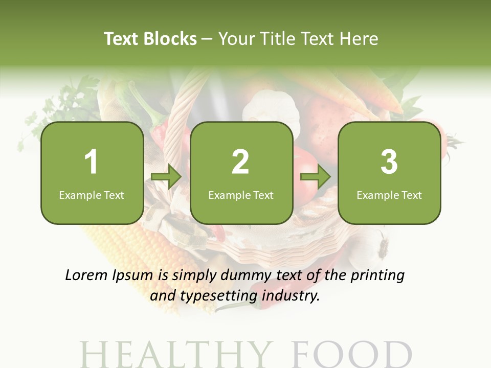 Healthy Eating Nature Corn PowerPoint Template