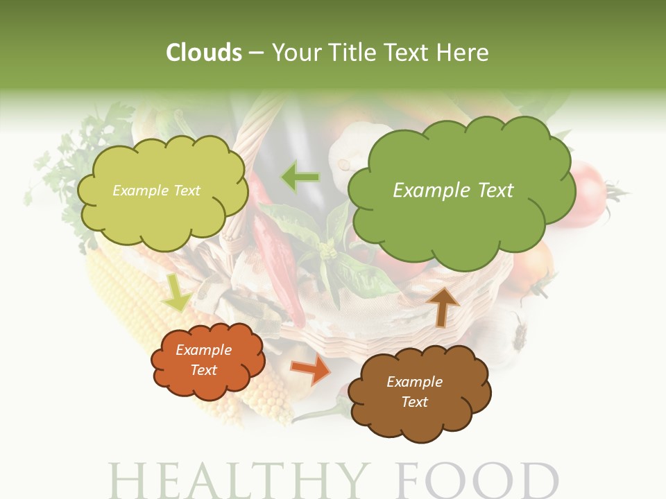 Healthy Eating Nature Corn PowerPoint Template
