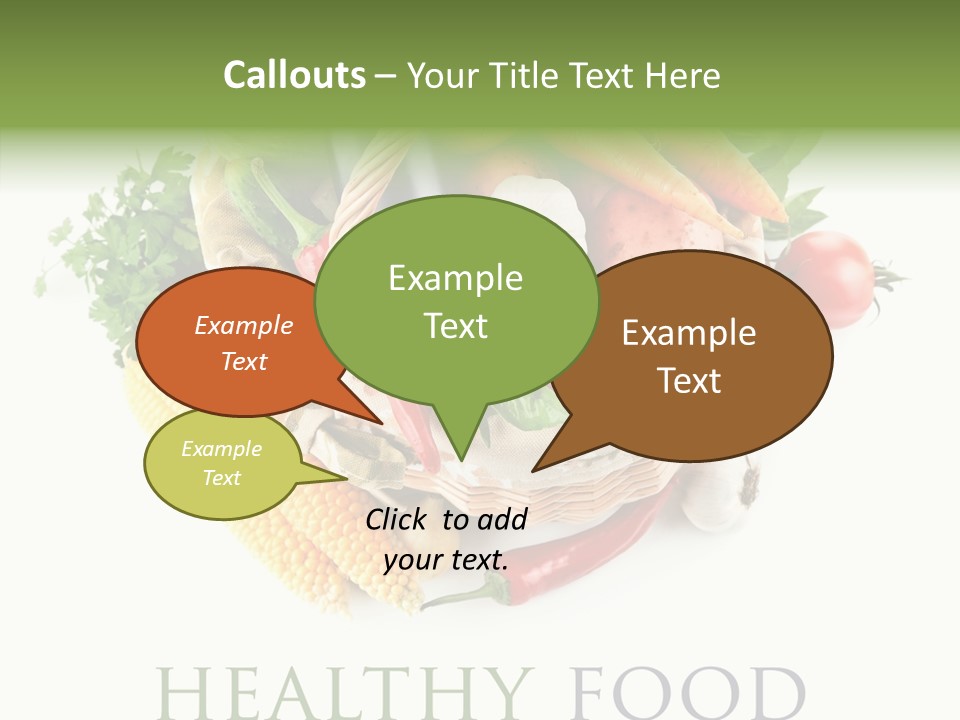 Healthy Eating Nature Corn PowerPoint Template