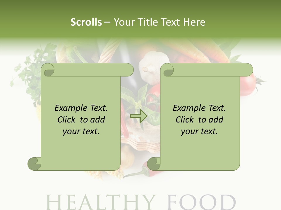 Healthy Eating Nature Corn PowerPoint Template