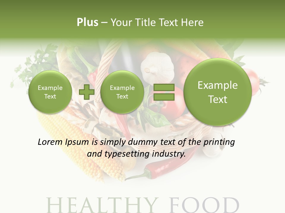 Healthy Eating Nature Corn PowerPoint Template