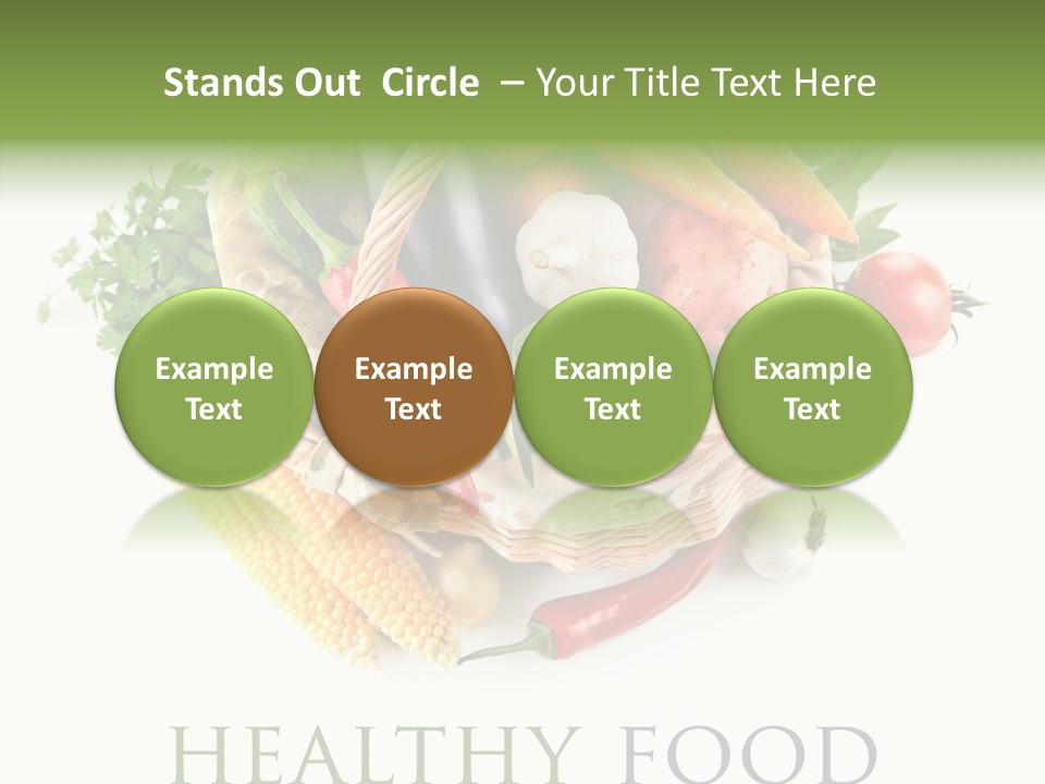 Healthy Eating Nature Corn PowerPoint Template