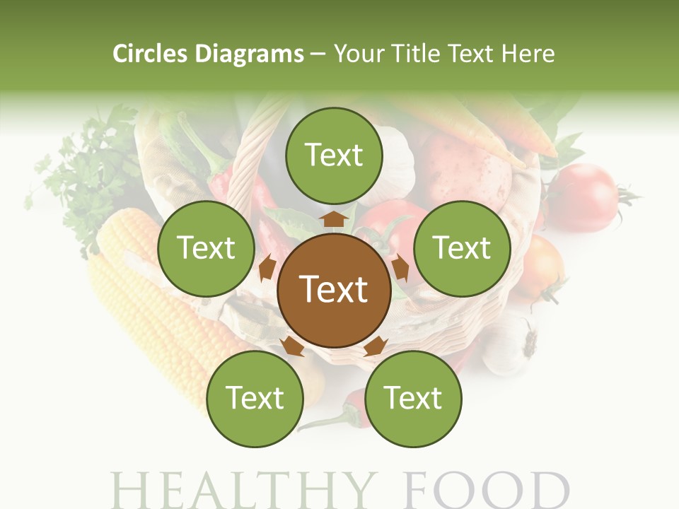 Healthy Eating Nature Corn PowerPoint Template