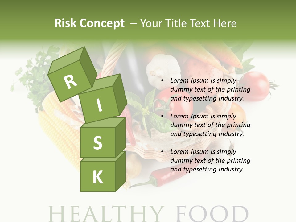 Healthy Eating Nature Corn PowerPoint Template