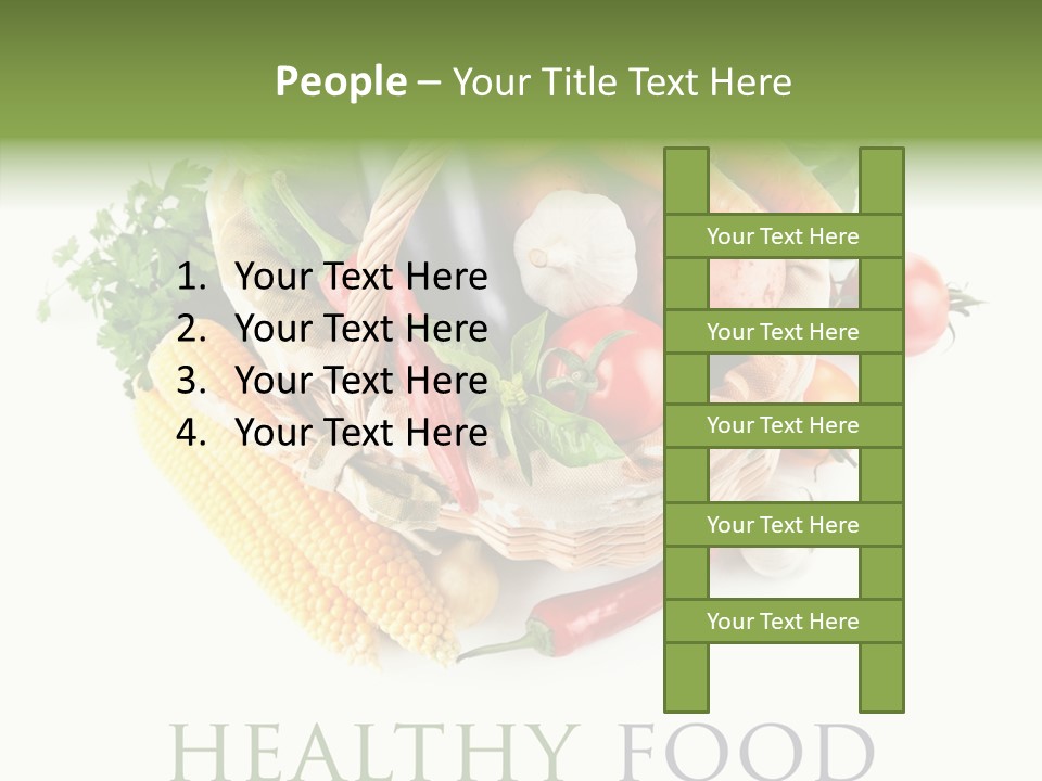 Healthy Eating Nature Corn PowerPoint Template