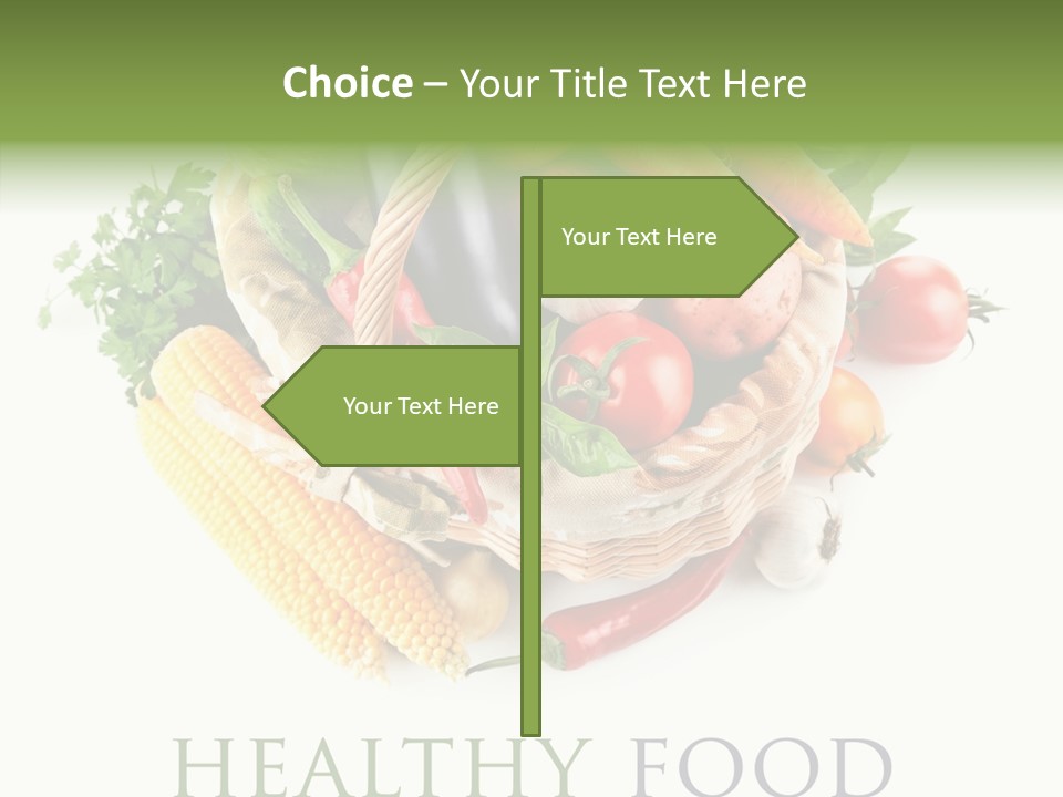 Healthy Eating Nature Corn PowerPoint Template