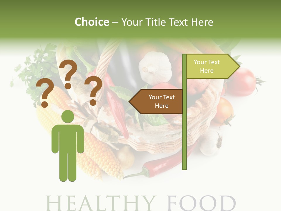 Healthy Eating Nature Corn PowerPoint Template